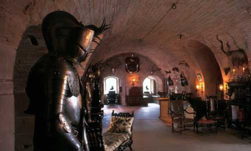 Inside Glamis Castle in Scotland.