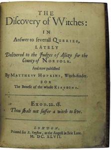 the discovery of witches hopkins