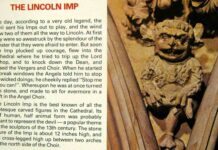 The Lincoln Imp has appeared on many postcards