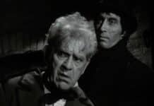 Boris Karloff and Christopher Lee in Corridors of Blood 1959