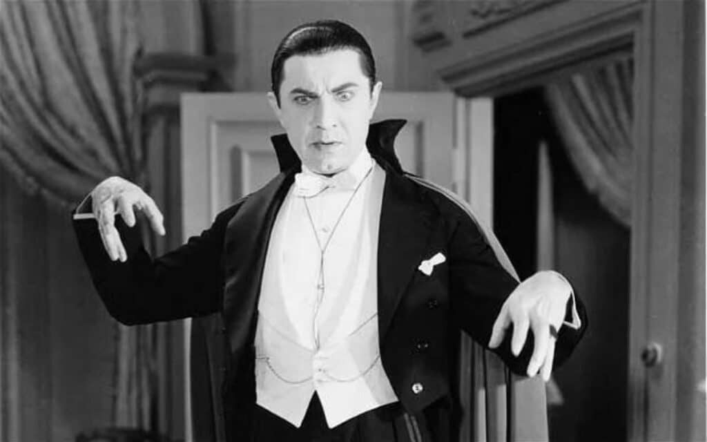 Bela Lugosi in the Universal screen version of Dracula 1931.