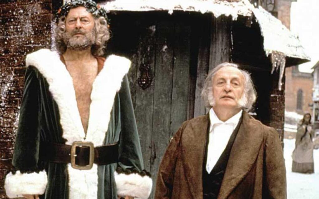 Edward Woodward and George C. Scott in A Christmas Carol 1984