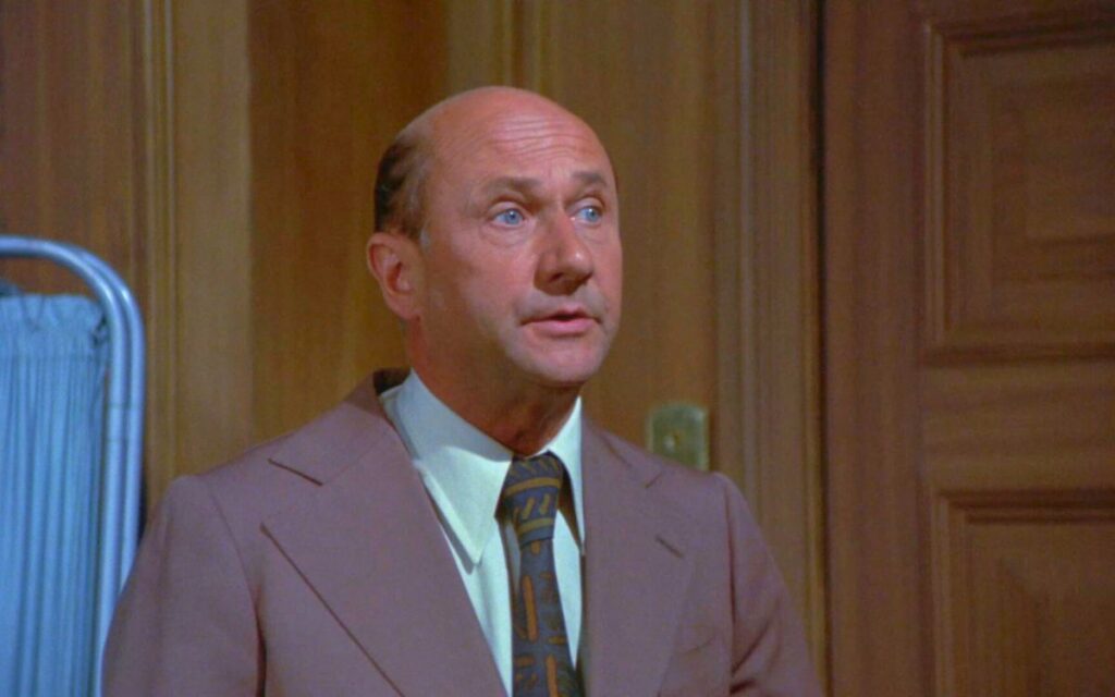 Donald Pleasence in I Don't Want to Be Born 1975.