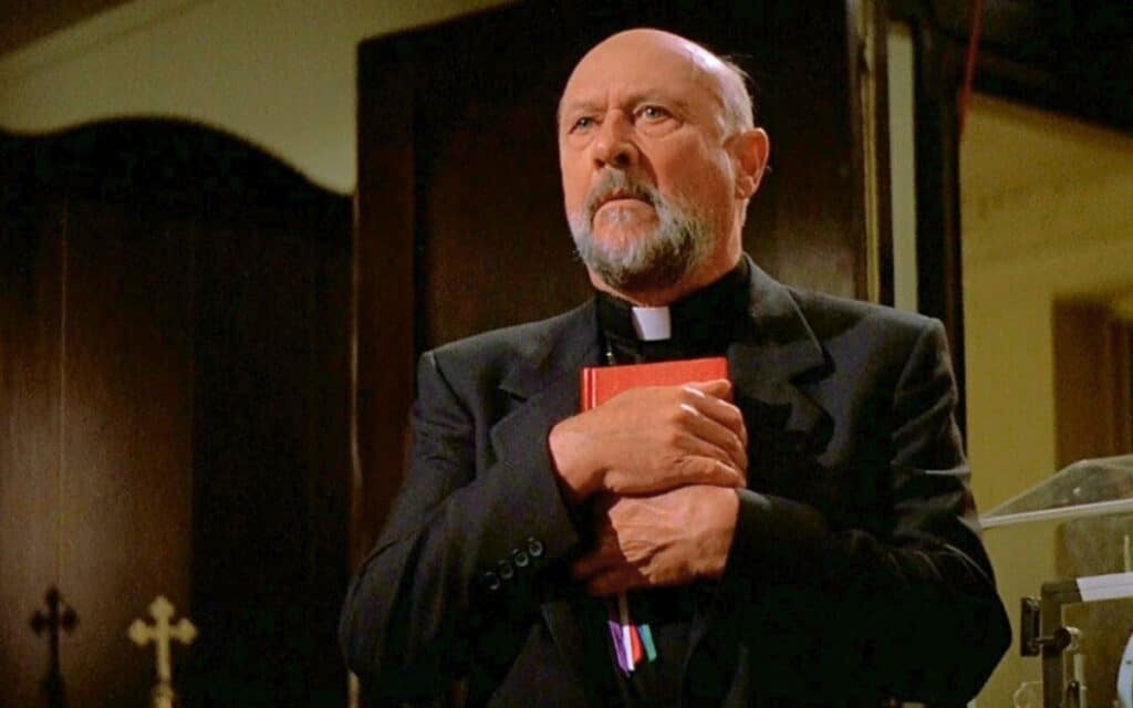 Donald Pleasence in Prince of Darkness 1987.